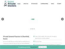 Tablet Screenshot of essexprivatedoctors.com